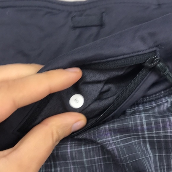 Lululemon Speed Skirt Coal Pig Pink Shale Stripe - Picture 3 of 8